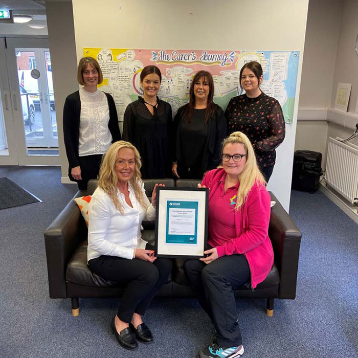 Group of carers presenting the 